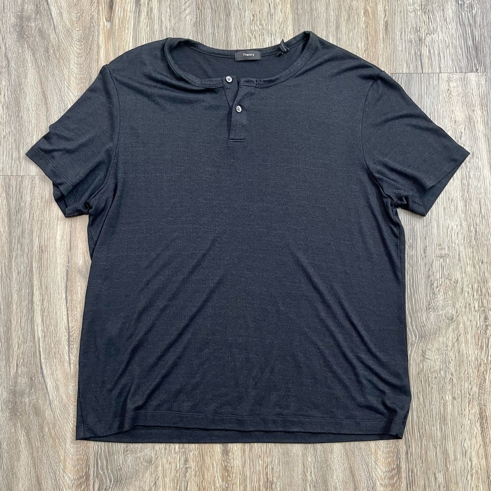 Theory Men’s Midnight Grey Shirt size XXL